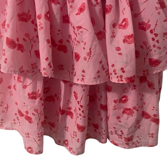 TCEC PINK FLORAL DRESS SIZE MEDIUM RARE - Picture 7 of 16